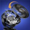 RSPGMKIX Clip Fan Usb Mini Portable Charging Small Fan Desktop Student Dormitory Fan(Black) view 4