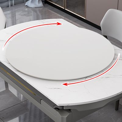16 18 20 22'' Wood Lazy Susan Rotating Turntable Organizer, 24 26 28 30 32 34 36 38'' Non Skid Kitchen Tray for Cabinet, Pantry, Countertop Round charcuterie Board(White,68cm/26inch)