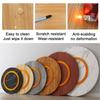 16 18 20 22'' Wood Lazy Susan Rotating Turntable Organizer, 24 26 28 30 32 34 36 38'' Non Skid Kitchen Tray for Cabinet, Pantry, Countertop Round charcuterie Board(White,68cm/26inch) view 2