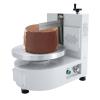 12inch Cake Cream Spreading Machine, Auto Cake Cream Spreading Coating Edge Smoothing Machine Adjustable 11 Speeds Birthday Cake Cream Smooth Coating Decoration Machine w/Pan and Scraper (White) view 1