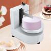 12inch Cake Cream Spreading Machine, Auto Cake Cream Spreading Coating Edge Smoothing Machine Adjustable 11 Speeds Birthday Cake Cream Smooth Coating Decoration Machine w/Pan and Scraper (White) view 2