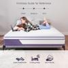CHEVNI Queen Mattress,14 Inch Memory Foam Hybrid Mattress,Queen Size Mattress in a Box with Individual Pocket Springs,Pressure Relief, Medium Firm (14 Inch, Queen) view 4