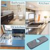 Garneck 4pcs Faucet Sink Drain Mat Kitchen Splash Guard Mat Absorbent Pad for Water Basin view 4