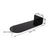6 Pack Floating Shoe Display Shelves, 7.9in Length Acrylic Shoe Display, Floating Shoe Shelves, Floating Sneaker Shelves, Floating Shoe Shelves for Footwear Collection (Black) view 2