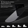 6 Pack Floating Shoe Display Shelves, 7.9in Length Acrylic Shoe Display, Floating Shoe Shelves, Floating Sneaker Shelves, Floating Shoe Shelves for Footwear Collection (Black) view 4