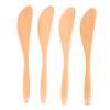 FUNOMOCYA 4pcs Wooden Butter Spreader Knives Non-stick Butter Shredder Cheese Spreader view 1