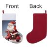 FZMTLDS Christmas Stocking Santa Claus on Scooter Xmas Stockings Christmas Stockings Hanging Ornaments Personalized Hanging Stockings for Stairs Fireplace Hanging Xmas Home Decor view 3