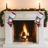FZMTLDS Christmas Stocking Santa Claus on Scooter Xmas Stockings Christmas Stockings Hanging Ornaments Personalized Hanging Stockings for Stairs Fireplace Hanging Xmas Home Decor view 4