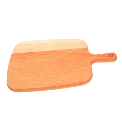 FUNOMOCYA Wooden Fruit Chopping Board Steak Plate Cutting Board Handle Wooden Bread Trays Kitchen Supply Steak Serving Tray