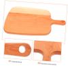 FUNOMOCYA Wooden Fruit Chopping Board Steak Plate Cutting Board Handle Wooden Bread Trays Kitchen Supply Steak Serving Tray view 3