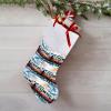 FZMTLDS Christmas Stocking Monorail Train Xmas Stockings Christmas Stockings Hanging Ornaments Personalized Hanging Stockings for Stairs Fireplace Hanging Xmas Home Decor view 1