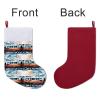 FZMTLDS Christmas Stocking Monorail Train Xmas Stockings Christmas Stockings Hanging Ornaments Personalized Hanging Stockings for Stairs Fireplace Hanging Xmas Home Decor view 3