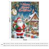 Christmas Tree Santa Claus Clock Countdown Xmas (1) Throw Blanket,Soft and Cozy Plush Flannel Fleece Blanket Xmas Blankets Throws Decorations for Bedroom Sofa Bed Warm Gifts 60"x80" view 2