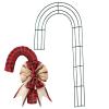 Floral Wreath Making Frame - J Shaped Metal Flower Support Rings | Christmas Candy Cane Wreath Form, Decorative Supplies for Holiday Crafting Party view 1