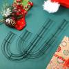 Floral Wreath Making Frame - J Shaped Metal Flower Support Rings | Christmas Candy Cane Wreath Form, Decorative Supplies for Holiday Crafting Party view 3