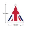QHWLR UK Flag print Christmas Hat,Santa personalized santa hat,Xmas Holiday Hat for party decorations view 3