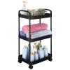 Cabilock Rolling Storage Cart Compact Utility Organizer for Bedroom Kitchen and Assembly Sturdy Design Versatile Storage view 1