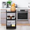Cabilock Rolling Storage Cart Compact Utility Organizer for Bedroom Kitchen and Assembly Sturdy Design Versatile Storage view 3