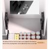 Pull Down Cabinet Organizer - 2 Tier Kitchen Cabinet Pull Down Shelves Cutlery And Spice Rack System Interior Space Saver Board For Kitchen Appliances Lift Upper Cabinet Load Bearing 30kg(Cabinet 600m view 4