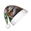 QASNLU Hugging tree koala print Santa Hat Christmas Outdoor Accessories Gifts Cosplay unisex headwear Christmas Hat view 2