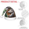 QASNLU Hugging tree koala print Santa Hat Christmas Outdoor Accessories Gifts Cosplay unisex headwear Christmas Hat view 3