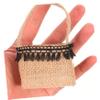 HONMEET Burlap Candy Bag Wedding Basket Flower Girl Baskets Boho Style Decorative Bag view 3