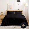 eBeddy Linens Luxury 800 TC Ultra Silky Soft Egyptian Cotton Extra Large King 136x120 Size 3-Pieces Duvet Cover Button Closure & Corner Ties Durable and Fade Resistant, Black view 1