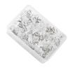 Flower Shaped Sofa Skirt Nails 100 Pack Stainless Steel Bedskirt Pins view 1