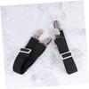 Unomor 8pcs Elastic Straps Clips for Bed Sheets Fitted Sheet Holder Buckle Black Bed Mattress Cover Multifunctional view 3