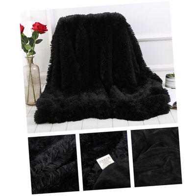 Garneck Plush Fleece Throw Blanket 130x160cm Soft Solid Bed Blanket for Babies and Toddlers for Nursery and Home