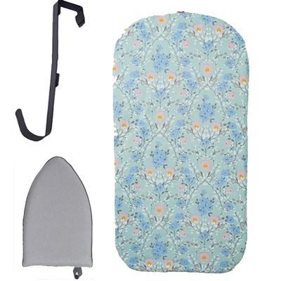 ZYXQQJ Hanging Steamer Pads, Ironing Board Steamer Board, Handheld Steamer Board for Clothes, Folding Ironing Board for Sewing Room/Traveling/Home(Light Blue)