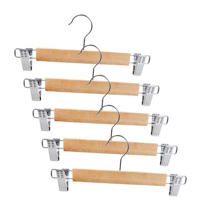 ABOOFAN 5pcs Stainless Steel Clip Hangers Non-Slip Hanger Clips for Pants for Home Laundry