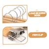 ABOOFAN 5pcs Stainless Steel Clip Hangers Non-Slip Hanger Clips for Pants for Home Laundry view 3