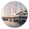 Golf Yacht Club Christmas Tree Skirt with Pom Pom, Winter Christmas Decoration Indoor and Outdoor Holiday Party view 1