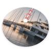 Golf Yacht Club Christmas Tree Skirt with Pom Pom, Winter Christmas Decoration Indoor and Outdoor Holiday Party view 3