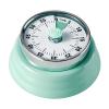 Elegant Stainless Steel Vintage Kitchen Timer with Magnetic Attachment - 60-Minute Countdown & Audible Alarm, Perfect for Cooking, Office Tasks, and Study Sessions (01-Green) view 1