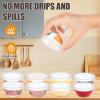 12 Pack Mini 3 Inch Small Glass Bowls with 12 Pack Lids, 2.5 oz Clear Glass Pinch Bowls, Condiment Containers, for Dips, spices, jams, Meal Prep Bowls view 4