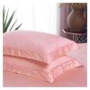 Egyptian Cotton Soft Duvet Cover Bed Sheet Set Color Gold Embroidery Bedding Set Queen King Size 4Pieces,Bed view 4