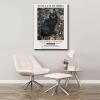 HSCFWYLN Poster Wall Art Print William Morris Print Exhibition Poster Black Cat Floral Wall Art Print Poster Modern Home and Bedroom Decoration 16x24inch view 4