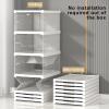 Visible Shoe Storage Box Transparent Shoe Box Home Shoe Box Transparent Stackable Thickened Foldable Dust-proof Visible Dustproof Moisture-proof Dorm Shoe Container Shoe Organizer Grey/470(White) view 2