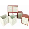FixtureDisplays Cubby Hole Storage Bin Modular Wood Blocks with Fabric Bins 6/Set Product Weight 38 Lbs Great for Preschools Day Care Home Bookshelf 11364-NEW-NEW-NF view 3