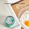 Elegant Stainless Steel Vintage Kitchen Timer with Magnetic Attachment - 60-Minute Countdown & Audible Alarm, Perfect for Cooking, Office Tasks, and Study Sessions (01-Yellow) view 3