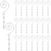 SOFPLATE 1 Box 25Pcs S Hook Ornament Hangers Christmas Decorations Ornament Hooks with Lobster Claws Beadable Acrylic Wire Platinum Jeweled Hanging Decorative for Christmas Tree Wall Party Home Decor view 1