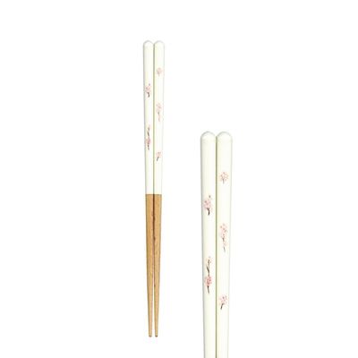 Tanaka Chopsticks Shop Fleur Chopsticks, 9.1 inches (23 cm), Cherry Blossom, Mental Beauty, Dishwasher Safe, Anti-Slip, Easy to Grip, Non-slip, Wood, Made in Japan, Non-slip, Children's Natural Wood
