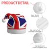 WHJSHOP Christmas Hat for Adult - Quality Fabric for Holiday Parties and Costume Events UK Flag Pattern view 4
