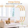 Wall-Mounted 120V 500W Space Heater Panel with Convection Heating  Portable with Stand, Energy Efficient, Overheat Protection  Ideal for 150 Sq. Ft.Rooms (27.95 x 24 x 1.18 inches) view 2
