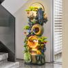 CHYIFSHIY Peacock-Themed Zen Water Fountain with LED Lights - Indoor & Outdoor Decor, 57.5 x 20.8 x 13.8 inches, UV Protection, Eco-Friendly Resin, Housewarming Gift view 4