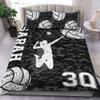 WAZARO Custom Camo Volleyball Bedding Set, Volleyball Comforter Twin Full Queen King, Volleyball Team Gifts Ultra-Soft Lightweight (Camo Volleyball Girl) view 1