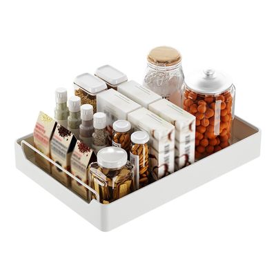 ZFUCMAYL Pull Out Cabinet Organizer.Slide Out Pantry Storage Basket.Roll Out Shelf Storage with Adhesive Nano Film.Load Bearing 220 Pounds for Cupboard Pantry Bathroom(11.81x16.92x2.75in)