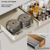 ZFUCMAYL Pull Out Cabinet Organizer.Slide Out Pantry Storage Basket.Roll Out Shelf Storage with Adhesive Nano Film.Load Bearing 220 Pounds for Cupboard Pantry Bathroom(11.81x16.92x2.75in) view 3
